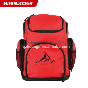 Large Capacity Red Swimming Backpack With Wet Compartment For Swimming